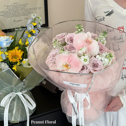 Silver Border Clear Wrapping Paper