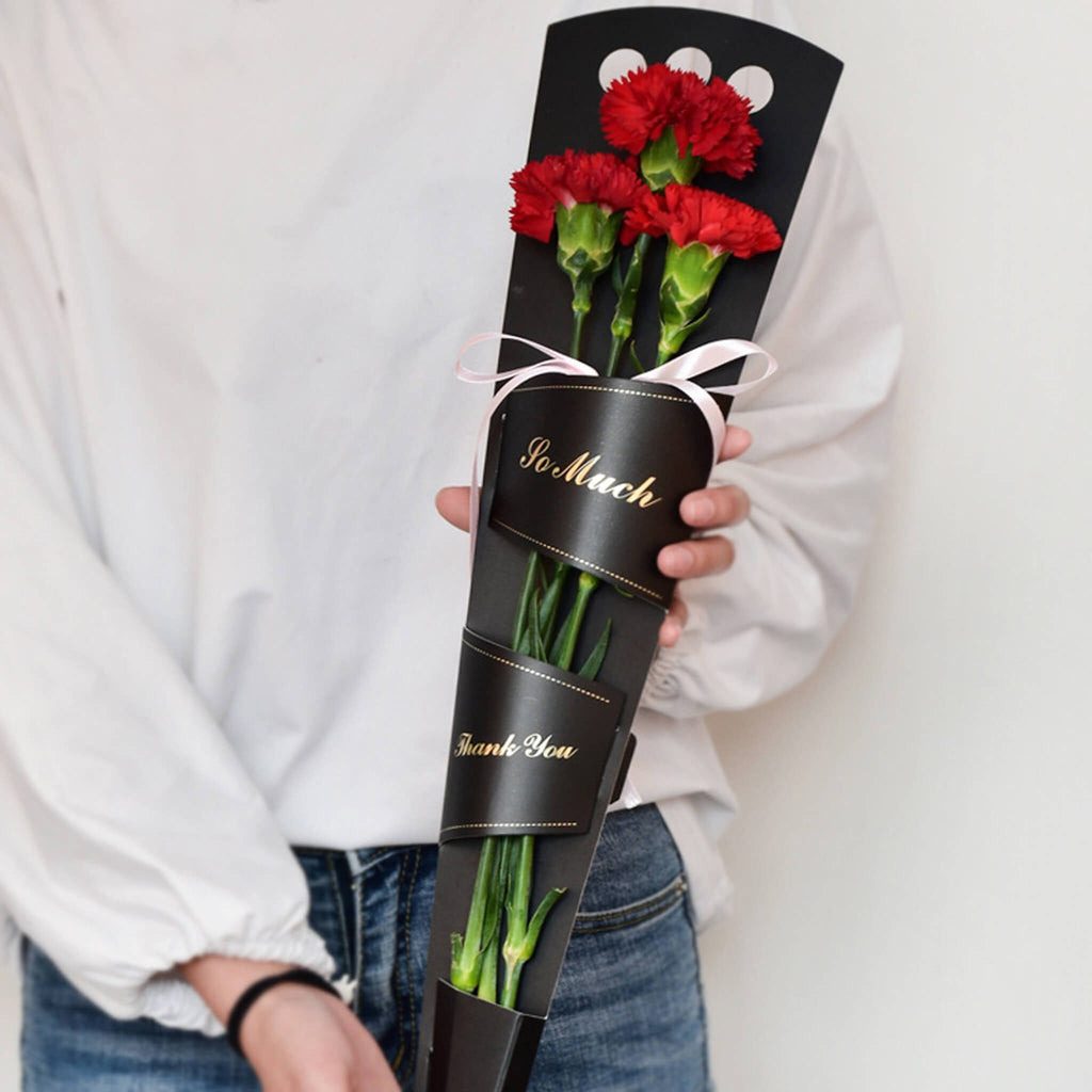 10pcs Hollow Flower Box Valentine's Day Single Flower Bouquet