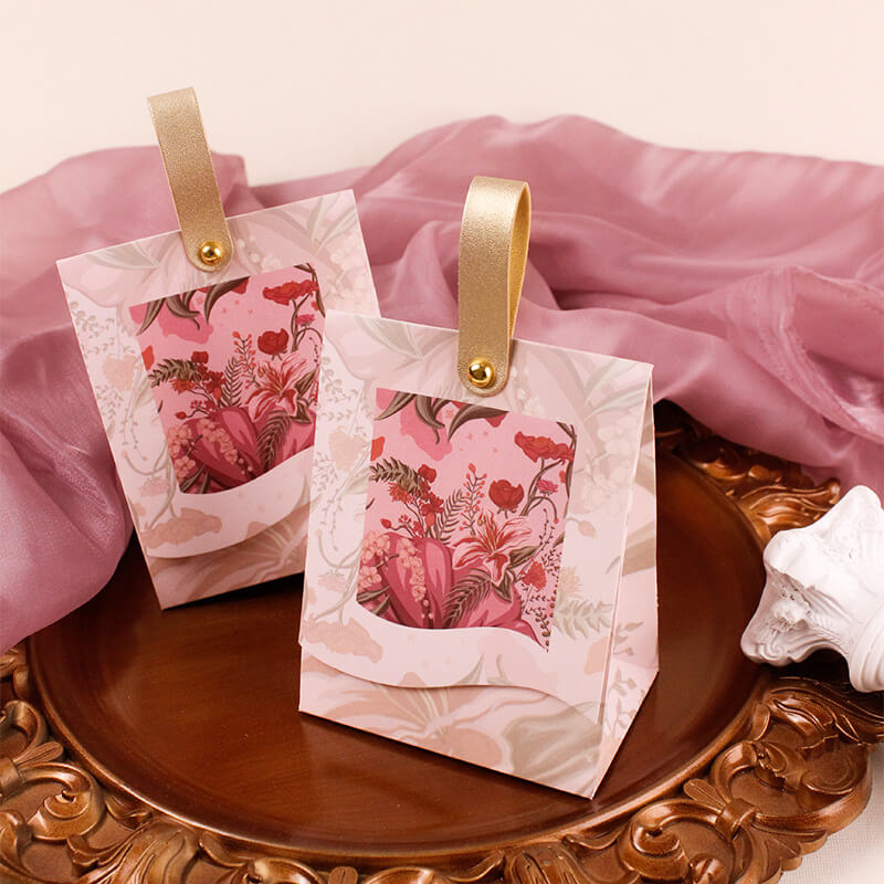 Coffret cadeau carré en papier pour bonbons, savon artisanal et pâtisserie