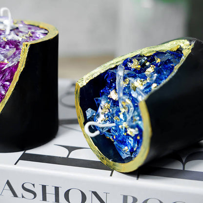 Bougie parfumée en cristal de lavande et de gelée