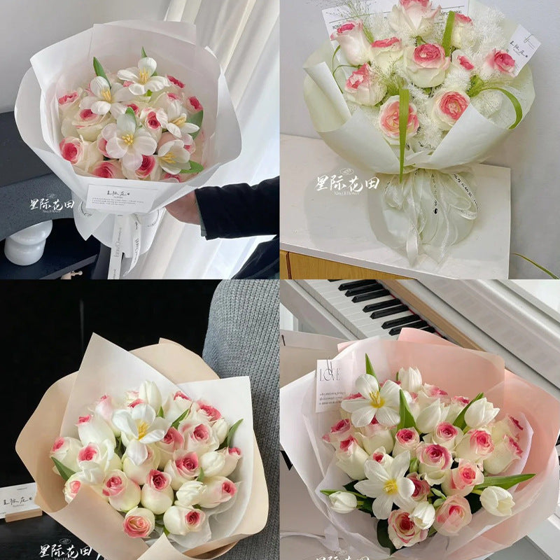 Korean Floral Wrapping Paper, 58x58cm/20sheets