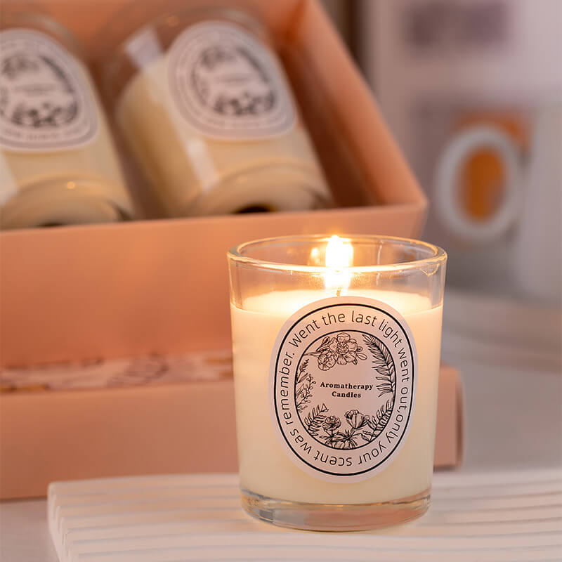 Set de regalo con vela perfumada