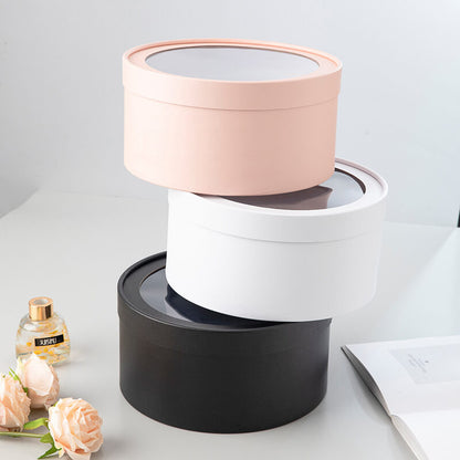 Window Flower Round Box