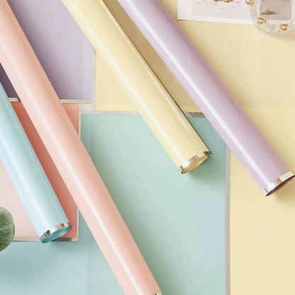 Silver-edge Cellophane Wrap Paper, 23x23 Inch