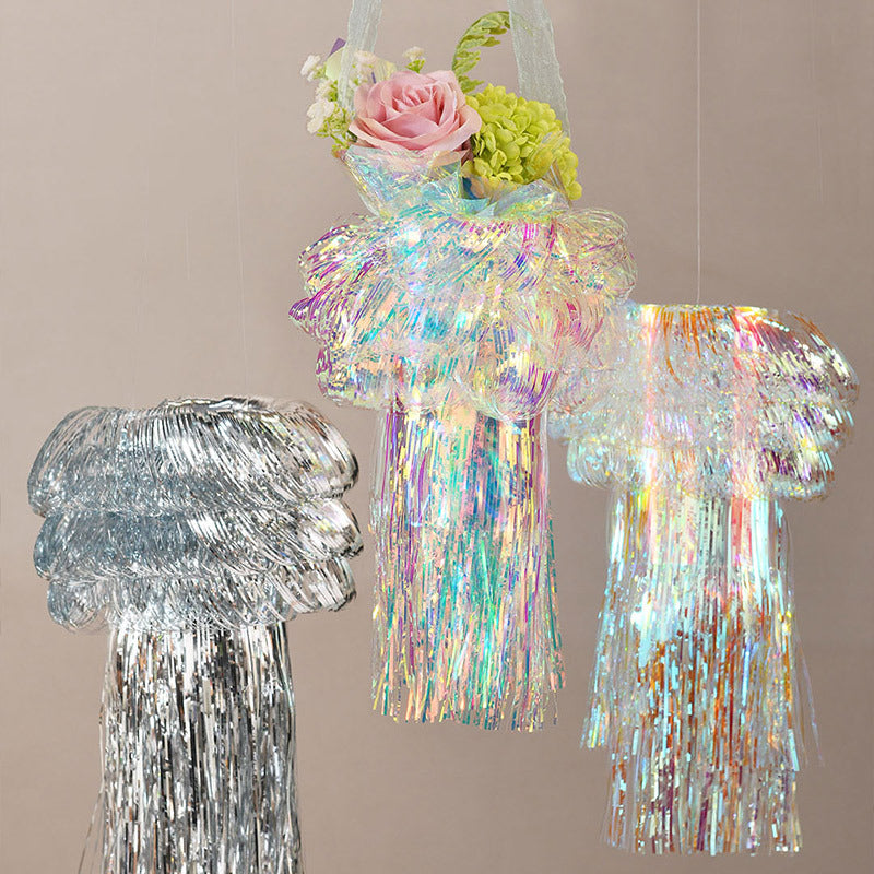 High-grade Colorful Jellyfish Tassels Wrap Paper