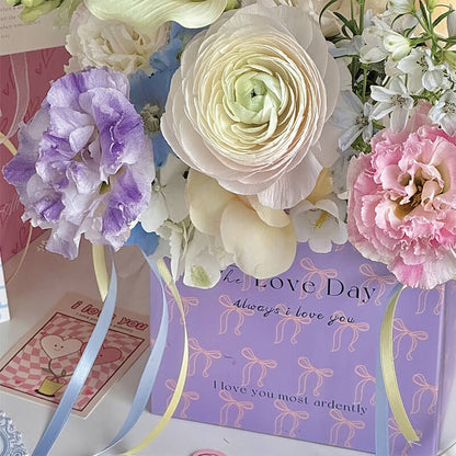 Bolsas de papel con una sola flor, 10 unidades