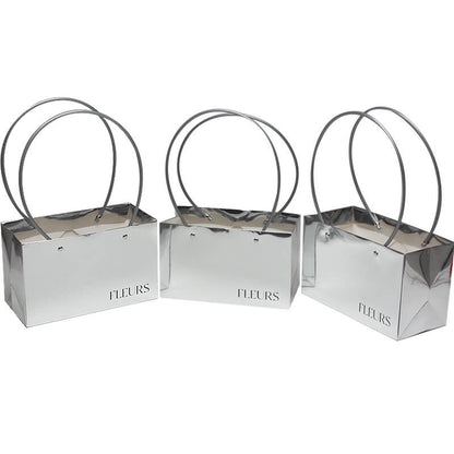 Sacs en papier à fleurs simples, 10 pièces