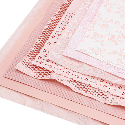 Papier d'emballage rose 