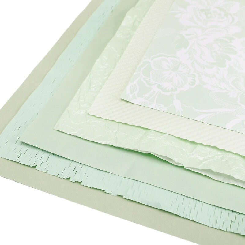 Spring Mint Mambo Flower Wrapping Paper