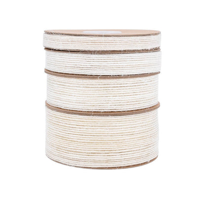 Transparent Fish Silk Natural Linen Ribbon