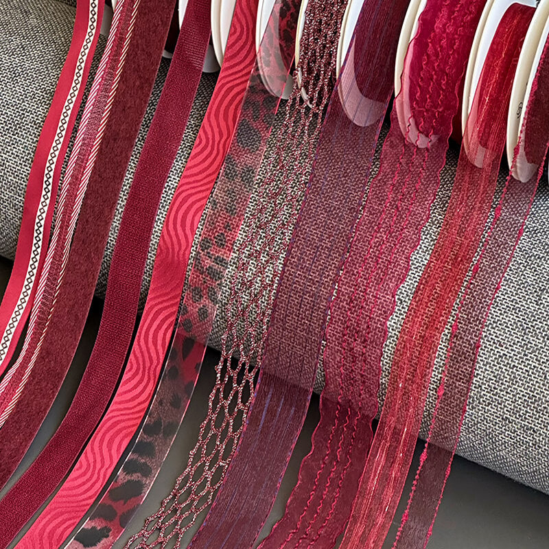 Ruban de flocon de neige transparent de Noël