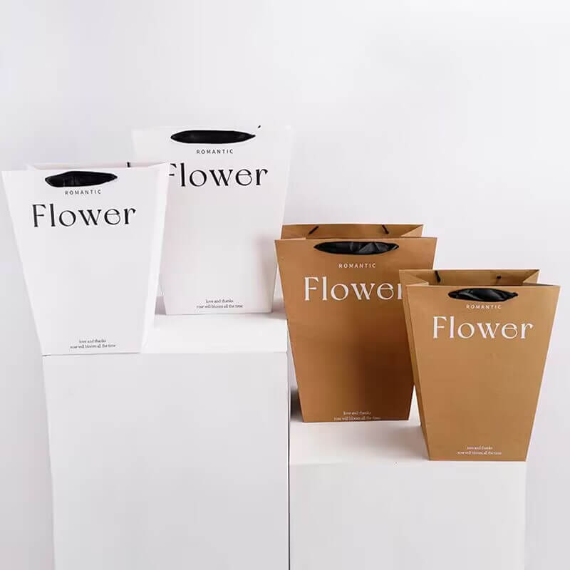 Trapezoidal Kraft Paper Bag, Set of 10 pcs