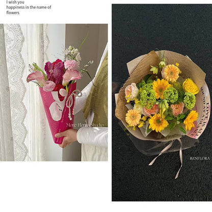 Valentine's Day Rose Flower Wrapping Paper