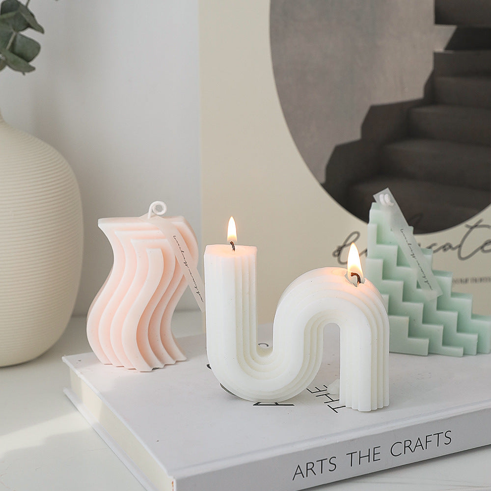 Irregular Geometric Shaped Scented Candle