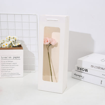 Sacs en papier à fleurs simples, 10 pièces