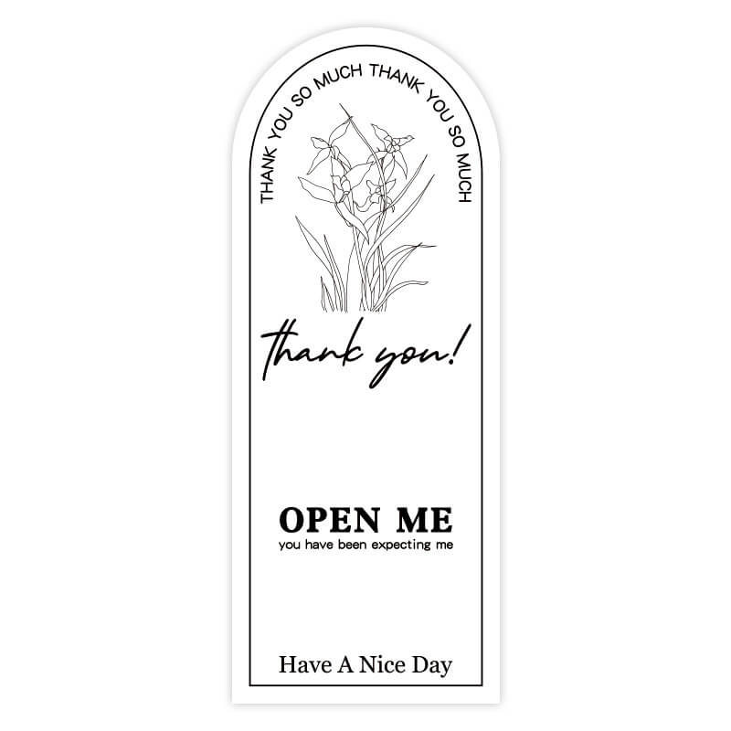 Bolsas de papel con una sola flor, 10 unidades