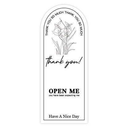 Sacs en papier à fleurs simples, 10 pièces