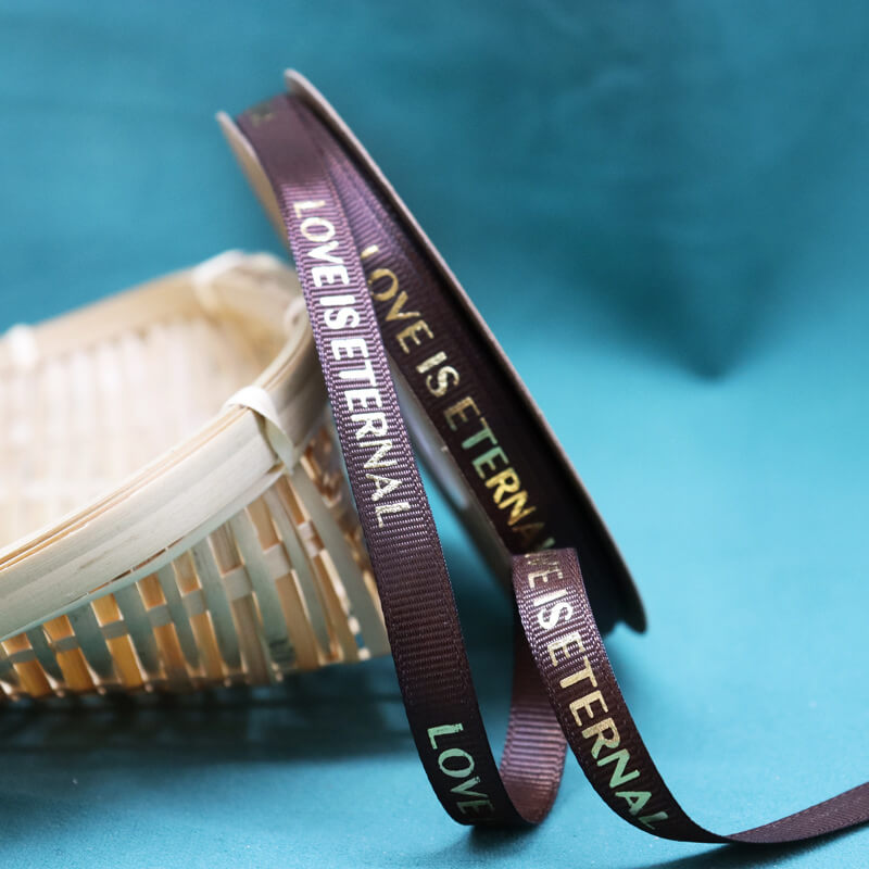 Love Is Eternal Flower Bouquets Ribbon (1.0cmx50Yd)