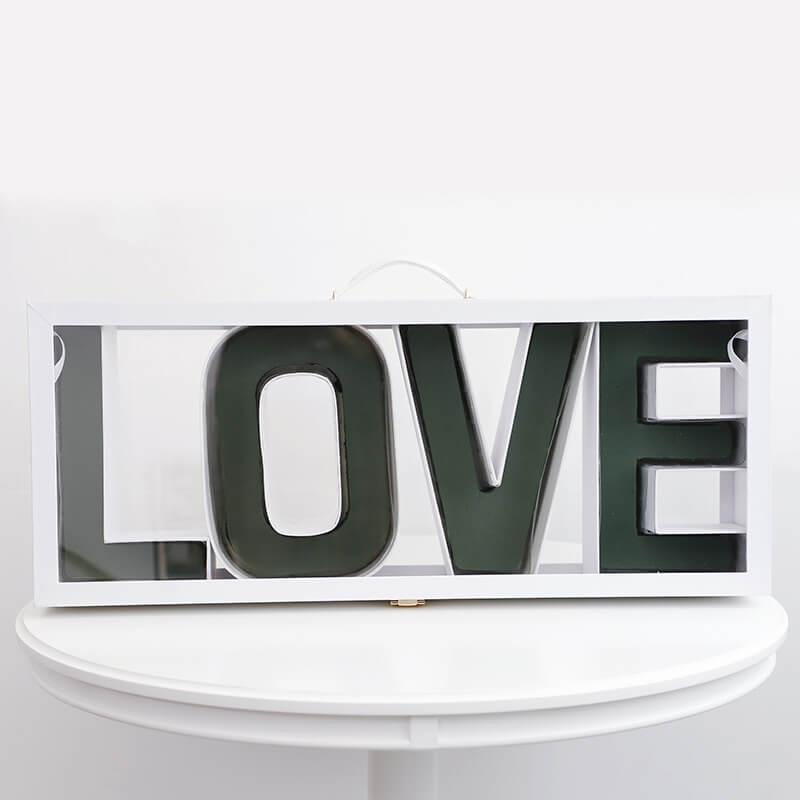 Cajas de regalo con forma de corazón y rosas en forma de ventana: lotes al por mayor