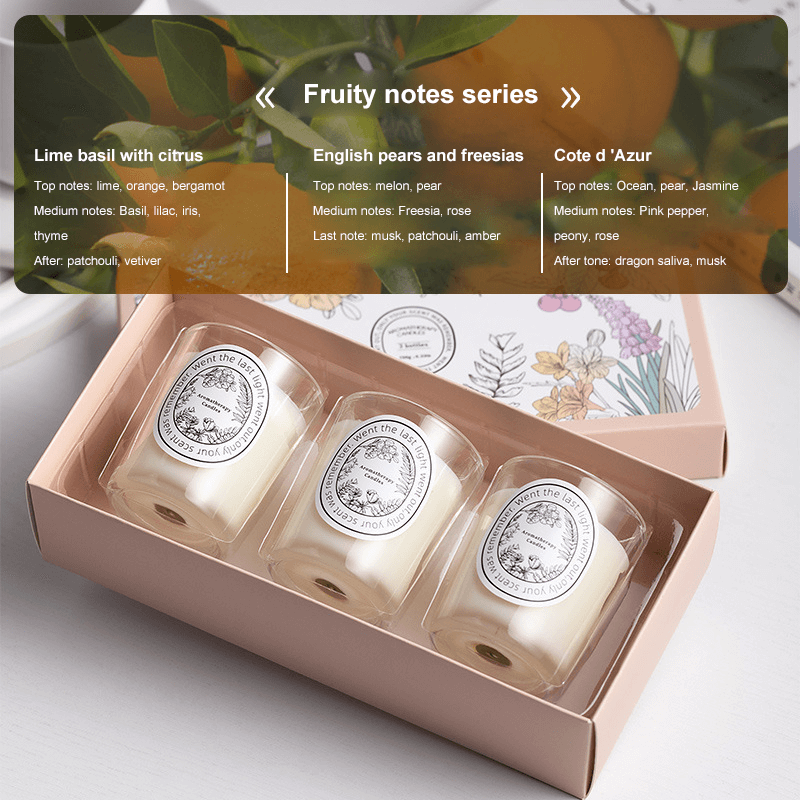 Set de regalo con vela perfumada