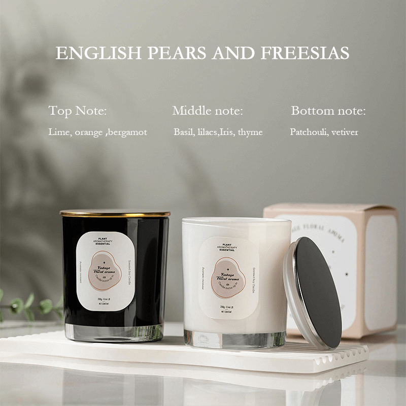 Bougie parfumée aromatique, sans fumée, fabriquée à la main