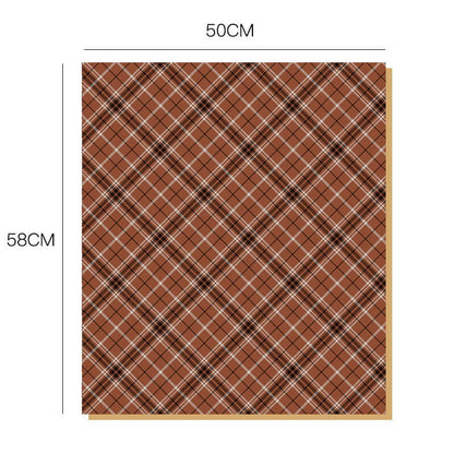 Brown Color Bouquet Wrapping Paper