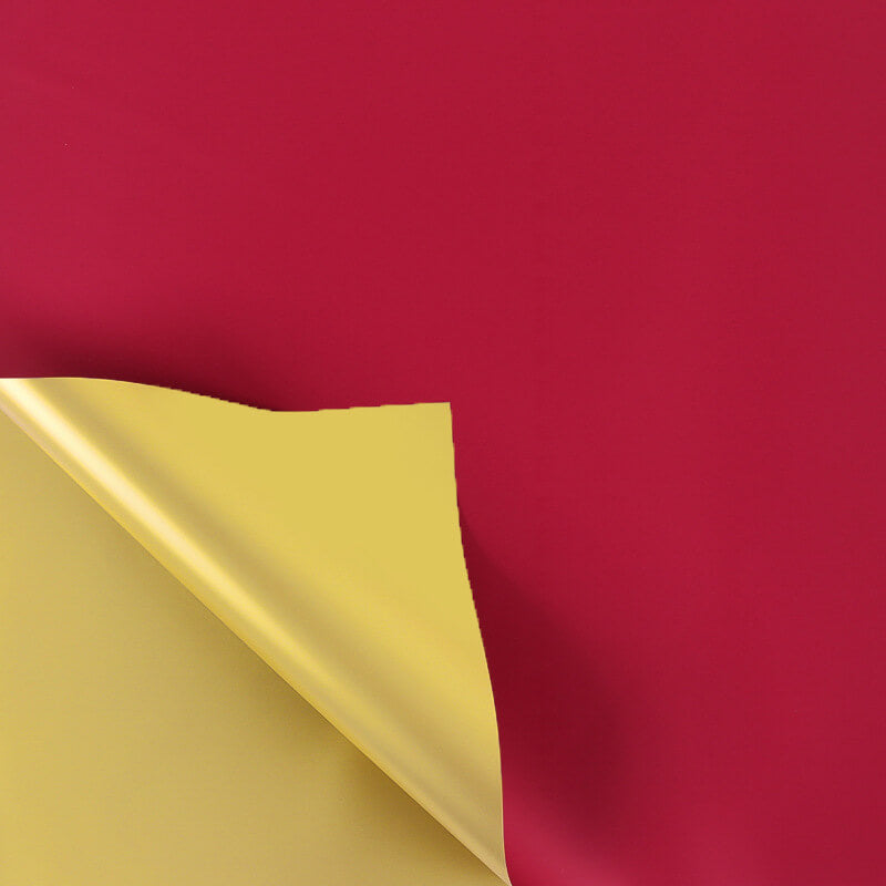 Gold Flower Bouquet Wrapping Paper, 24x24 Inch, 20 Sheets