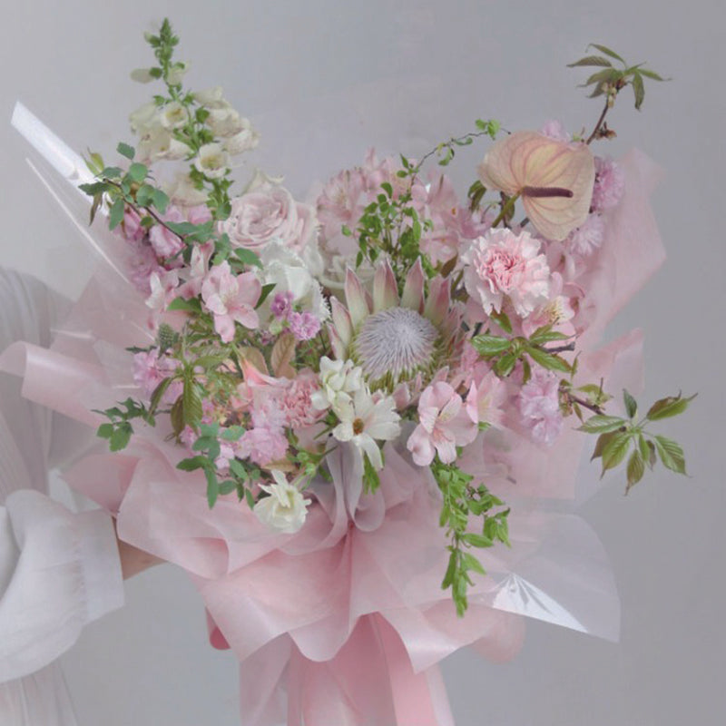 Solid Color Flower Wrapping Paper, 58x58cm/20sheets