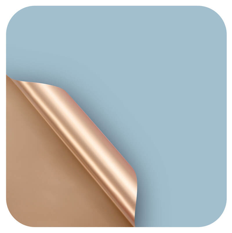 Gold Flower Bouquet Wrapping Paper, 24x24 Inch, 20 Sheets