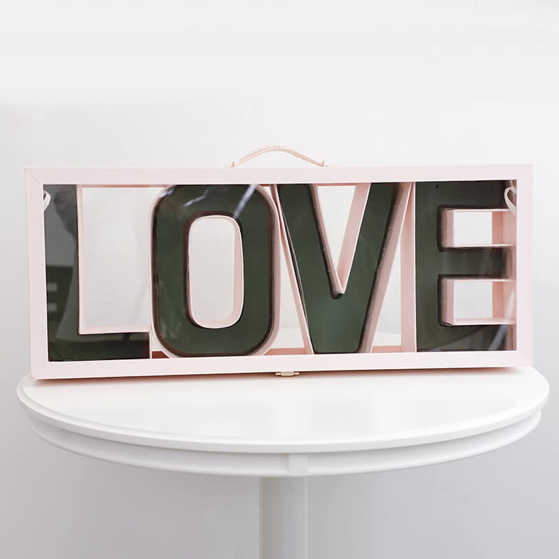 Cajas de regalo con forma de corazón y rosas en forma de ventana: lotes al por mayor