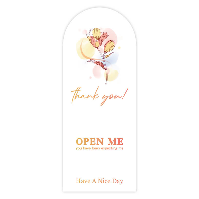 Bolsas de papel con una sola flor, 10 unidades