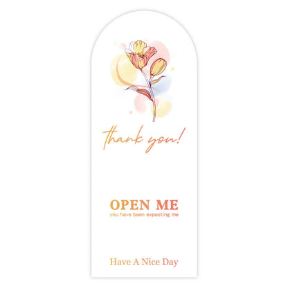 Sacs en papier à fleurs simples, 10 pièces