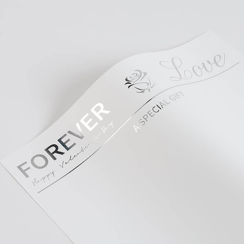 Papel metálico brillante resistente al agua para flores 