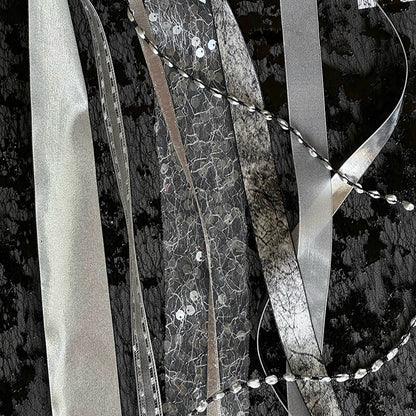 Ruban de flocon de neige transparent de Noël