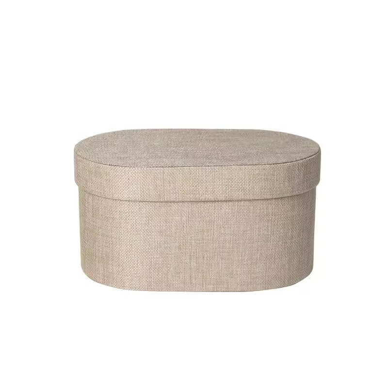 Boîte à fleurs ronde en velours 