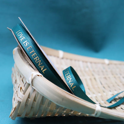 Love Is Eternal Flower Bouquets Ribbon (1.0cmx50Yd)