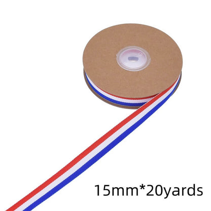 Christmas Classic Tricolor Packaging Ribbon