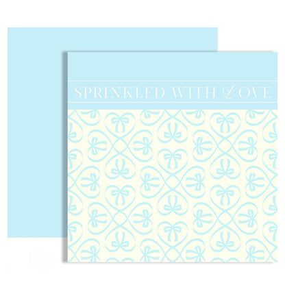 Bow Heart Floral Wrapping Paper, 23x23 Inch, 20 Sheets