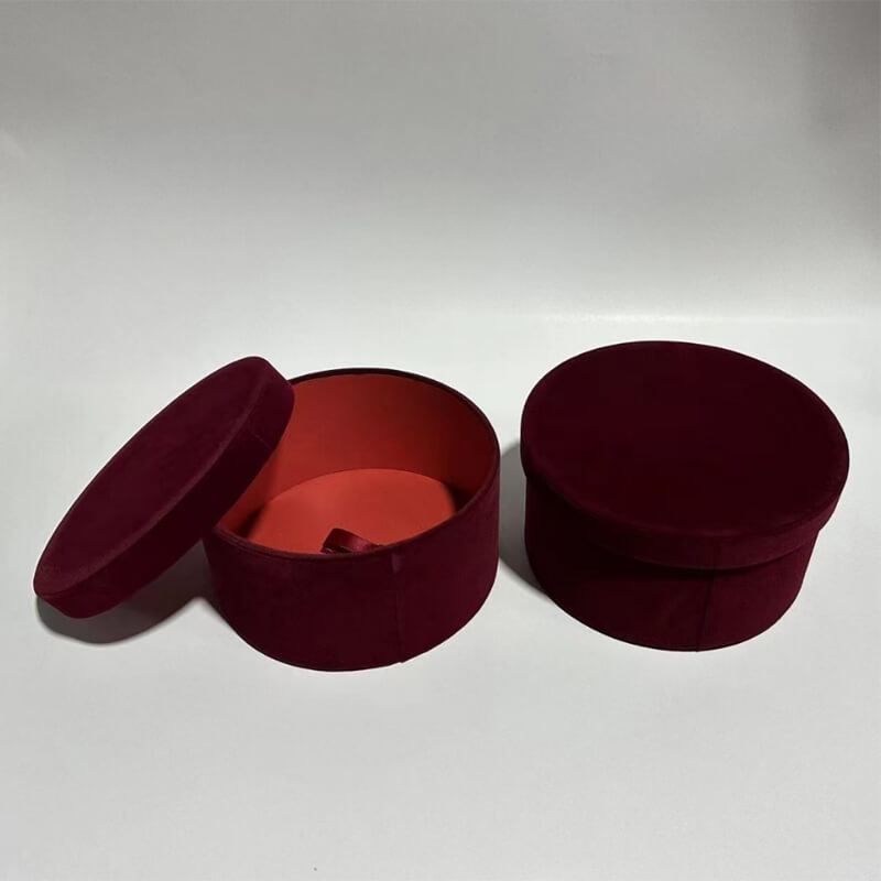 Velvet Round Flower Box