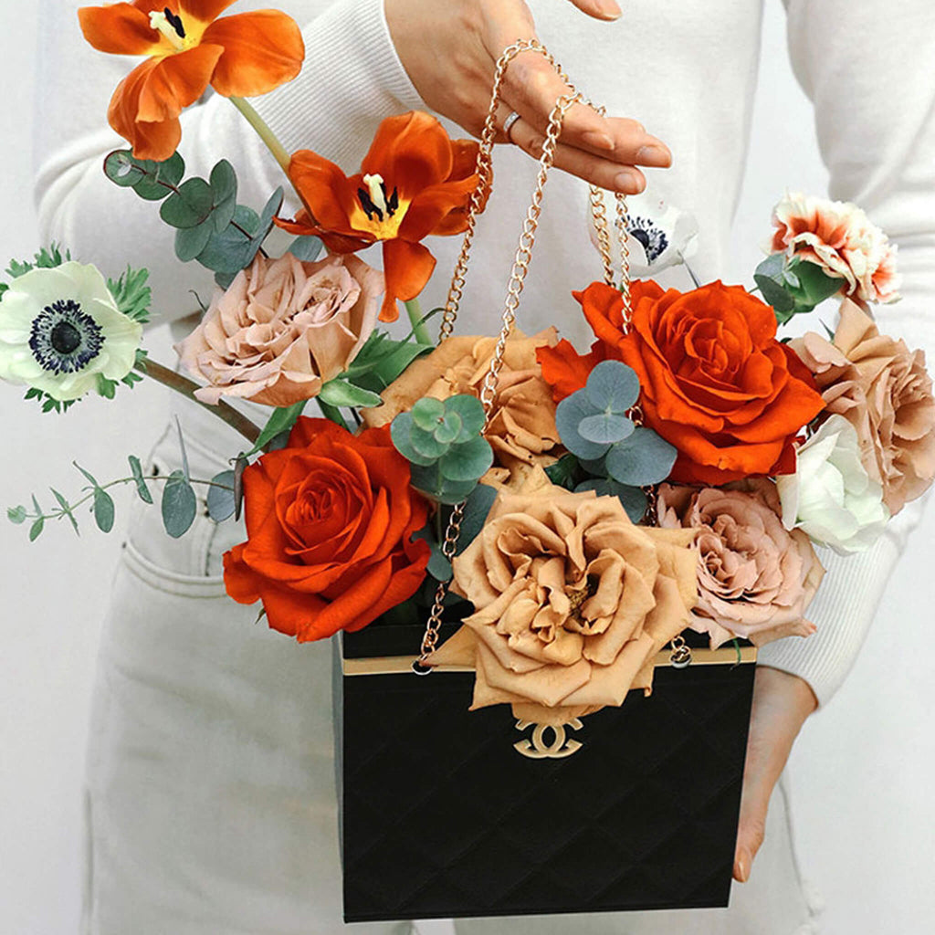 Tote Bouquet Floral Paper Gift Packaging Chain Bag