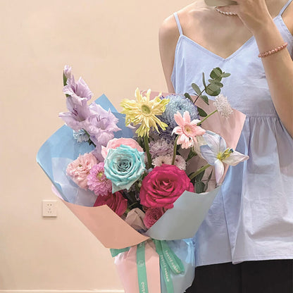 Candy Color Floral Wrapping Paper