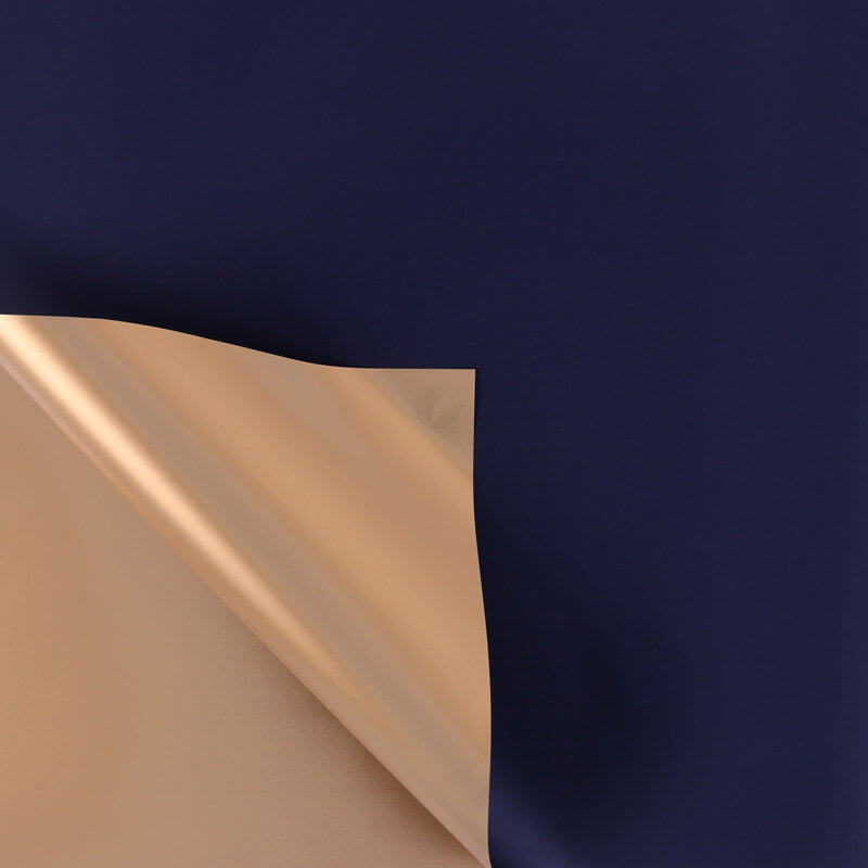 Gold Flower Bouquet Wrapping Paper, 24x24 Inch, 20 Sheets