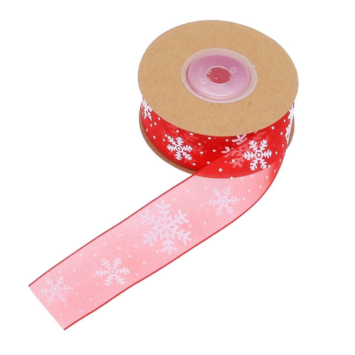 Christmas Transparent Snowflake Ribbon