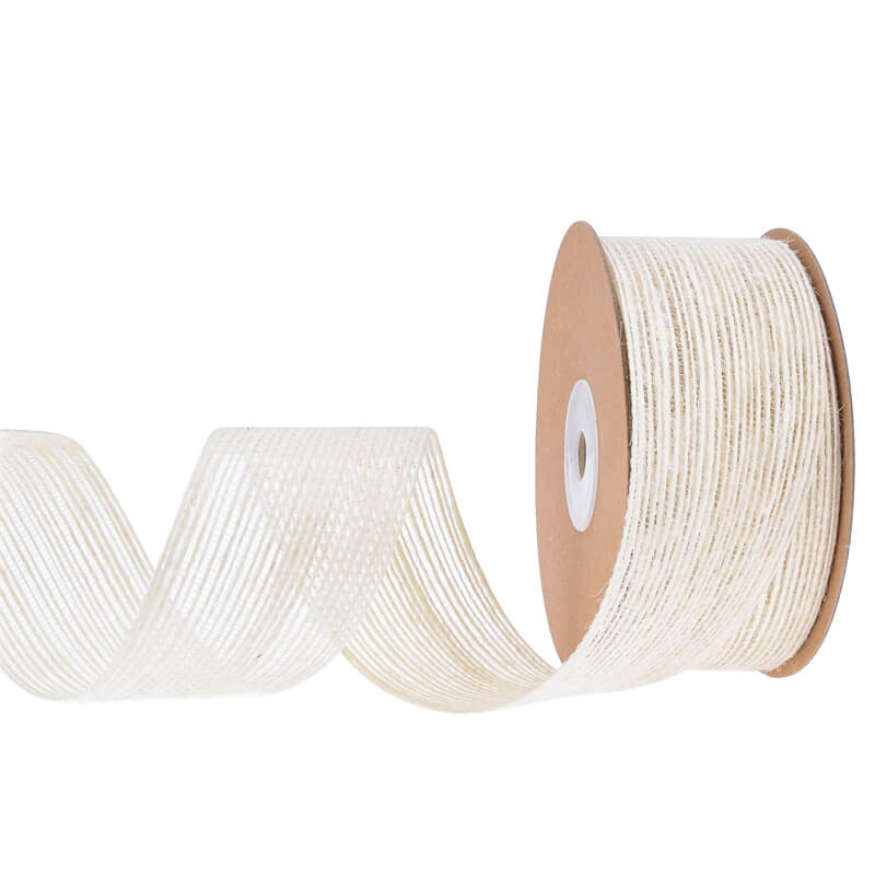 Transparent Fish Silk Natural Linen Ribbon