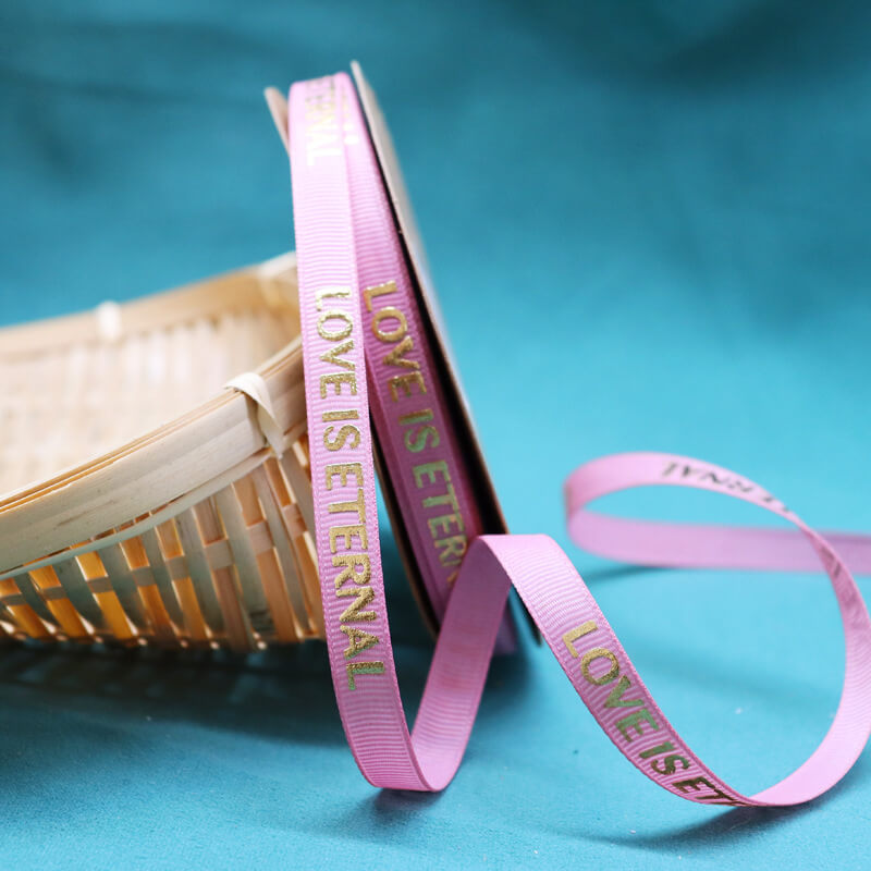 Love Is Eternal Flower Bouquets Ribbon (1.0cmx50Yd)