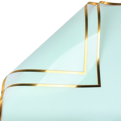 Silver-edge Cellophane Wrap Paper, 23x23 Inch