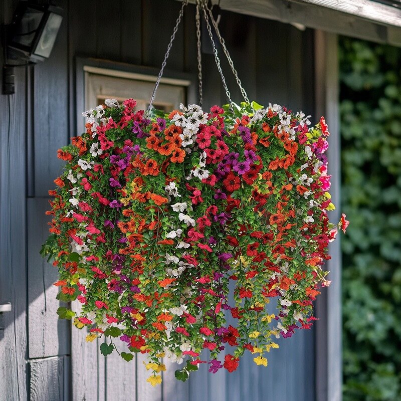 Artificial Violet Hanging Flowers