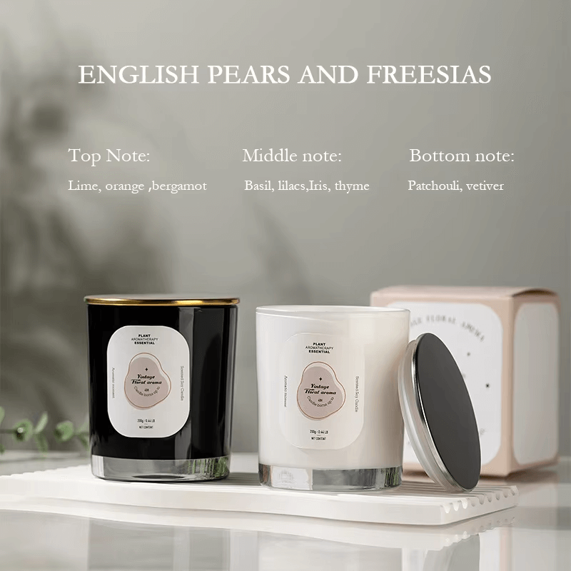 Bougie parfumée aromatique, sans fumée, fabriquée à la main