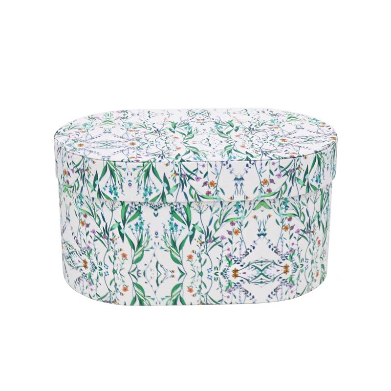 Boîte à fleurs ronde en velours 