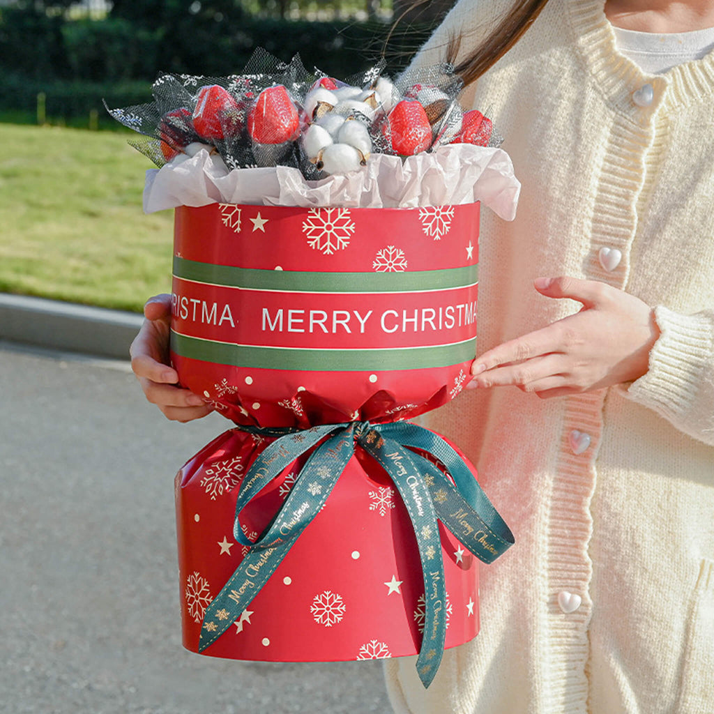 20 Sheets,  Flower Wrapping Paper for Christmas